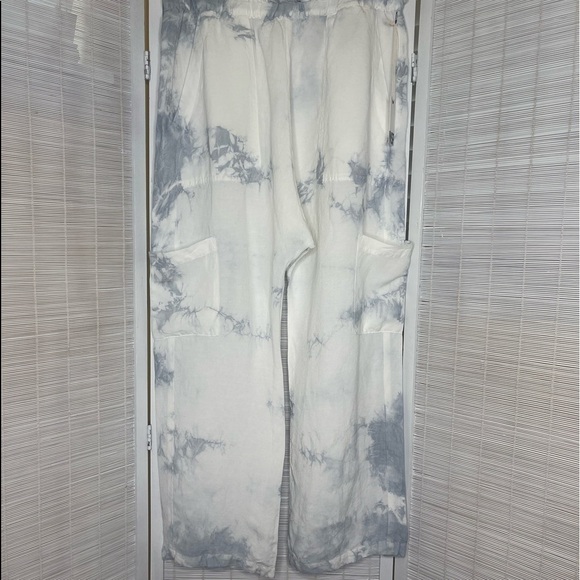 NSF Shailey Harem Pants Blue and White Paris Wash Size M New with Tags - Picture 1 of 5